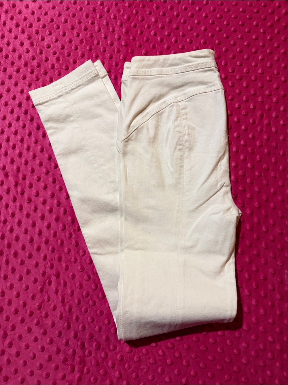 Donna Karan Cream high rise riding pant style